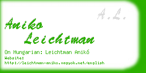 aniko leichtman business card